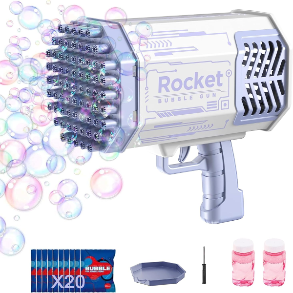 BUBBLE BLASTER - ROCKET BOOM - BUBBLE MACHINE - BUBBLE GUN