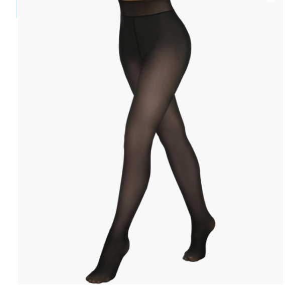 Fleece Lined Tights Women, Fake Translucent Pantyhose Thermal